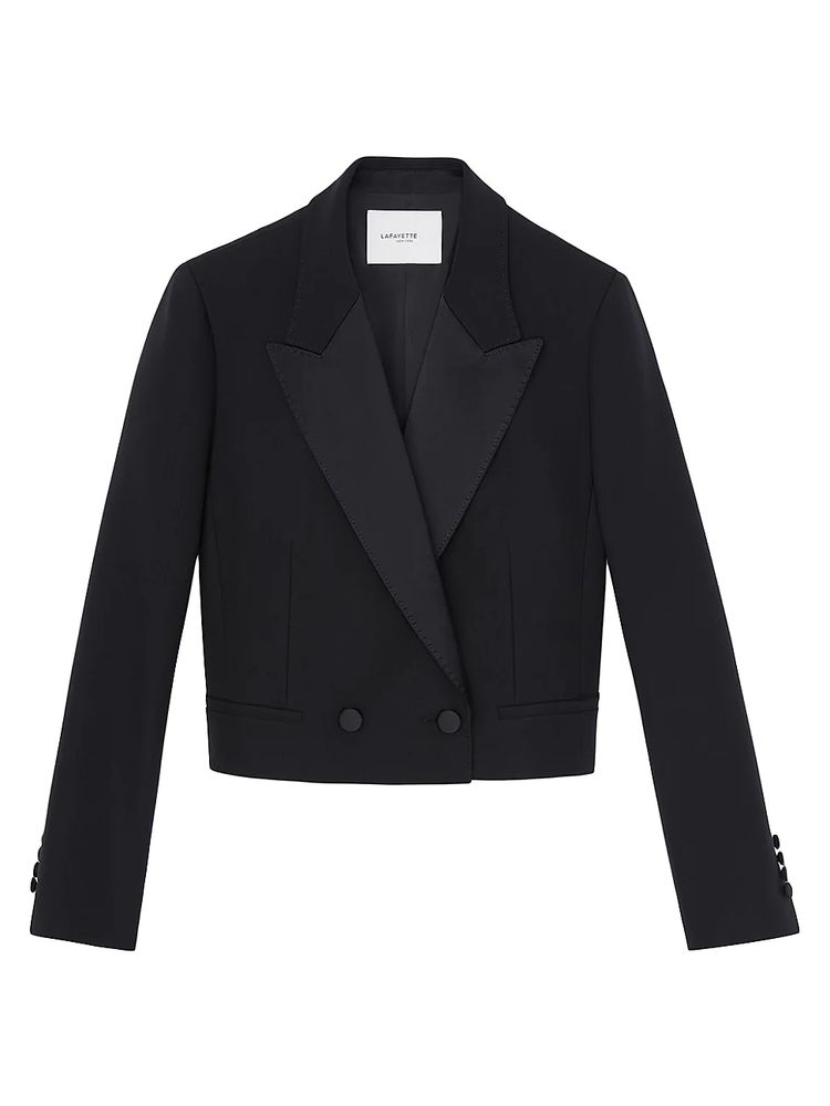 cropped formal jacket