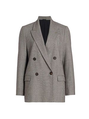 Women's Suit-Type Double-Breasted Jacket