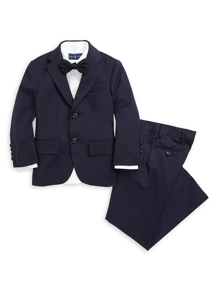 Polo Ralph Lauren Little Boy's & Sold Twill Notch Lapel Suit - Classic Navy  | The Summit