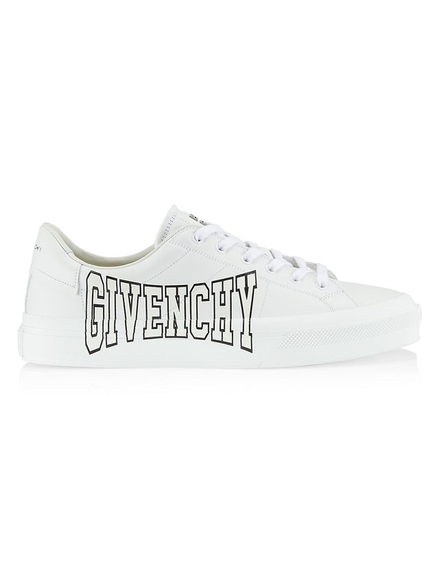 Givenchy Men's City Sport Low-Top Leather Sneakers - White | The Summit