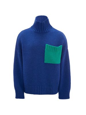 Men's Patch Pocket Turtleneck Sweater