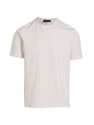 Men's COLLECTION Pinstripe Short-Sleeve T-Shirt - Egret Smoke Grey