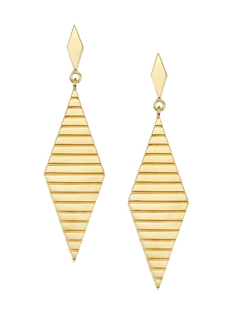 Jennifer Zeuner Jewelry Women's Sarai 14K Gold-Plated Drop Earrings -  Yellow Vermeil | The Summit