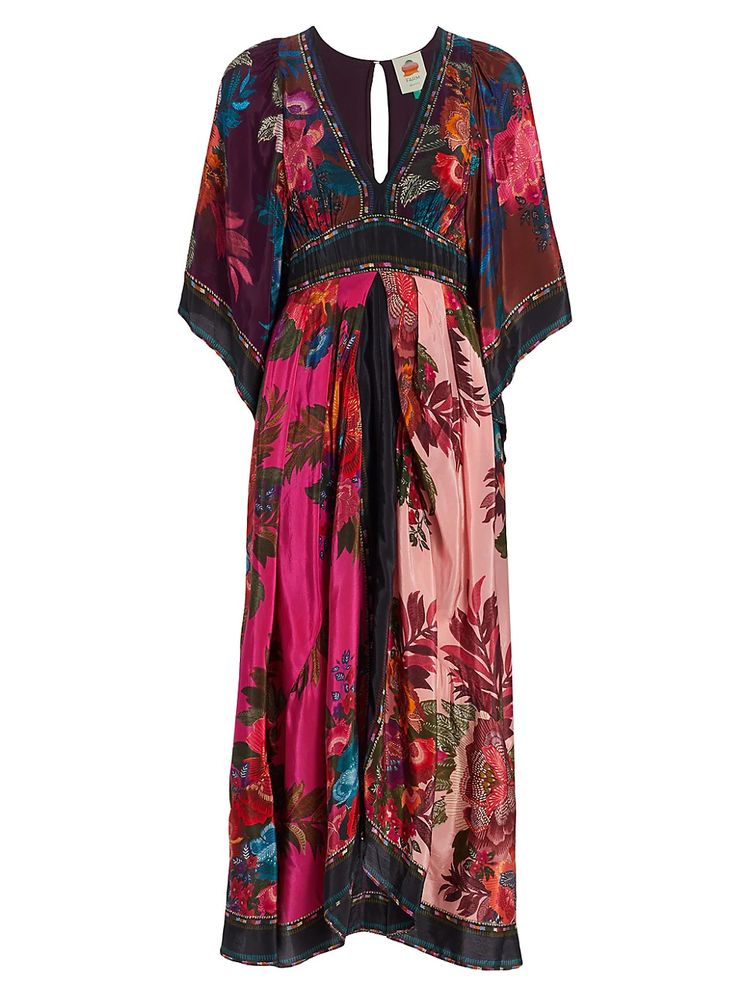 Farm Rio Women's Flower Scarves Maxi Dress - Flower Scarves - Size XS | The  Summit