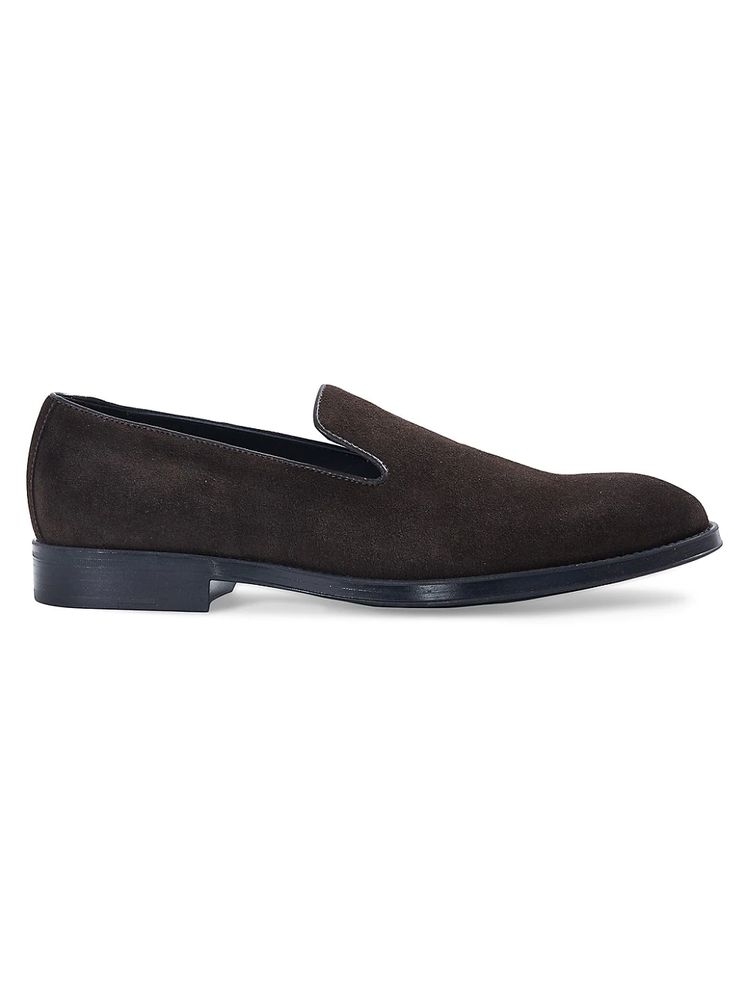 Paul Stuart Men's Crest Suede Loafers - Dark Brown | The Summit