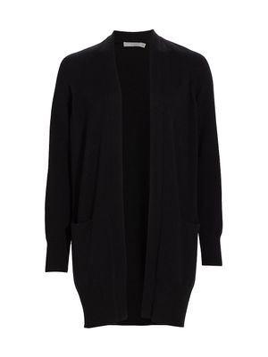 Women's Shawl Collar Cardigan - Black