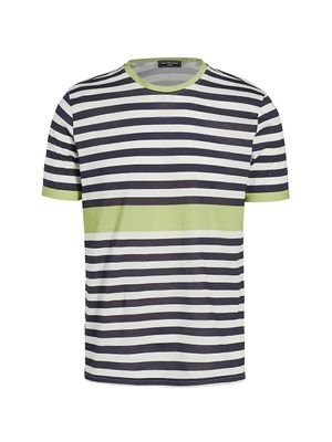 Men's COLLECTION Striped Cotton T-Shirt