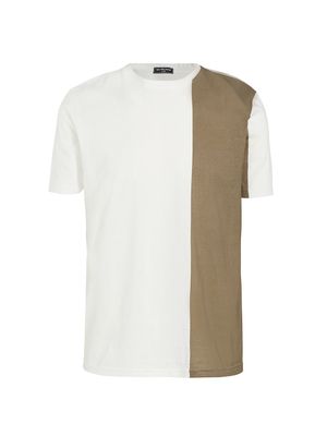 Men's Colorblocked Cotton T-Shirt - Olive