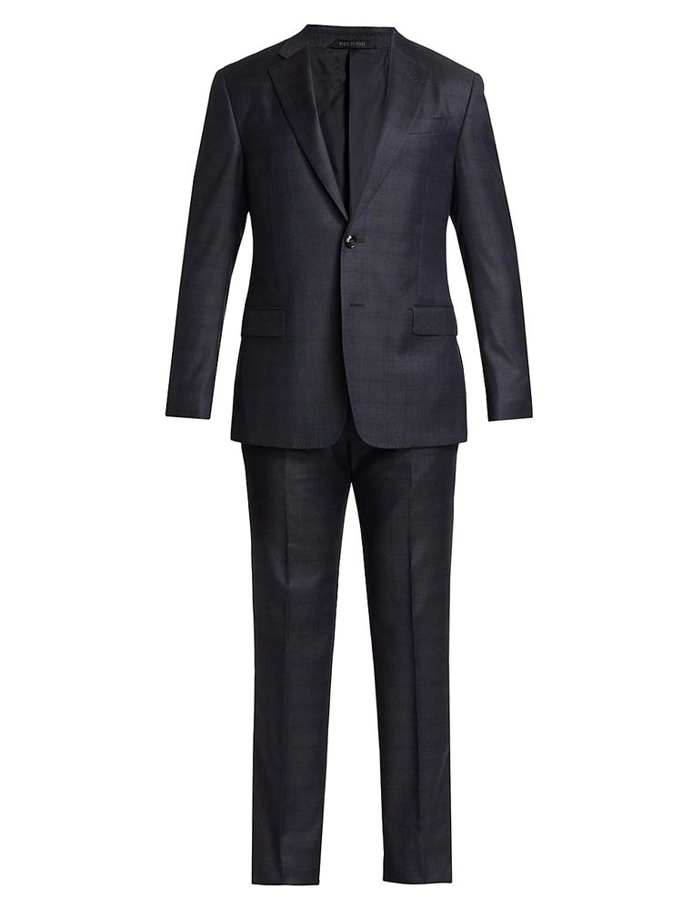 Giorgio Armani Men's 2-Piece Wool Plaid Suit | The Summit