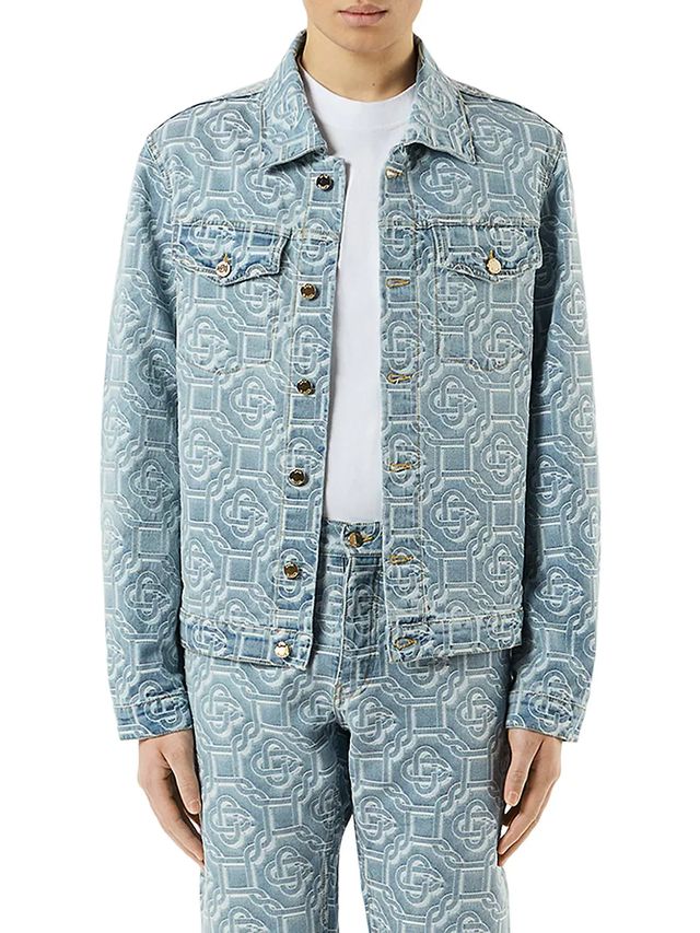 Mcm Monogram-Print Shirt Jacket