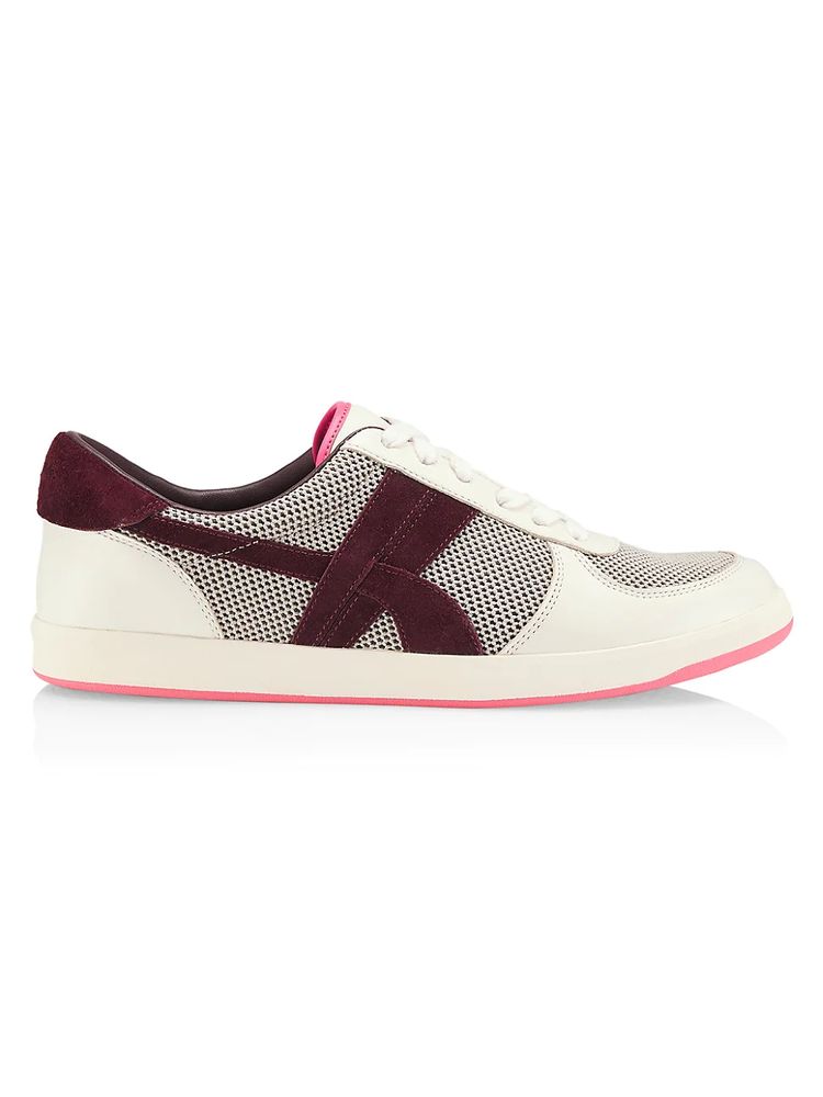 Tory Burch Women's Hank Leather Court Sneakers - Cream Plum - Size 6 | The  Summit