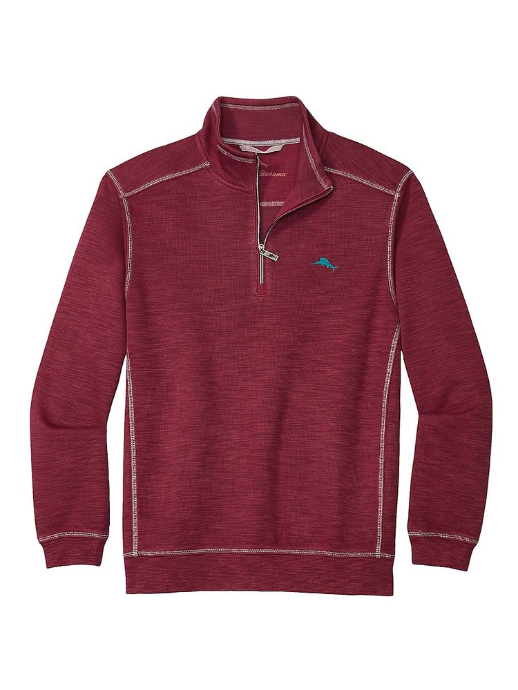 Tommy Bahama Tobago Bay Half Zip - Ocean Deep