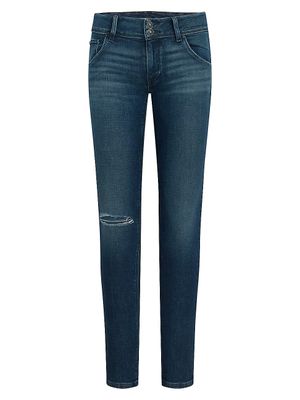 Hudson Jeans Women's Collin Mid-Rise Stretch Skinny Jeans - Stone Grey |  The Summit