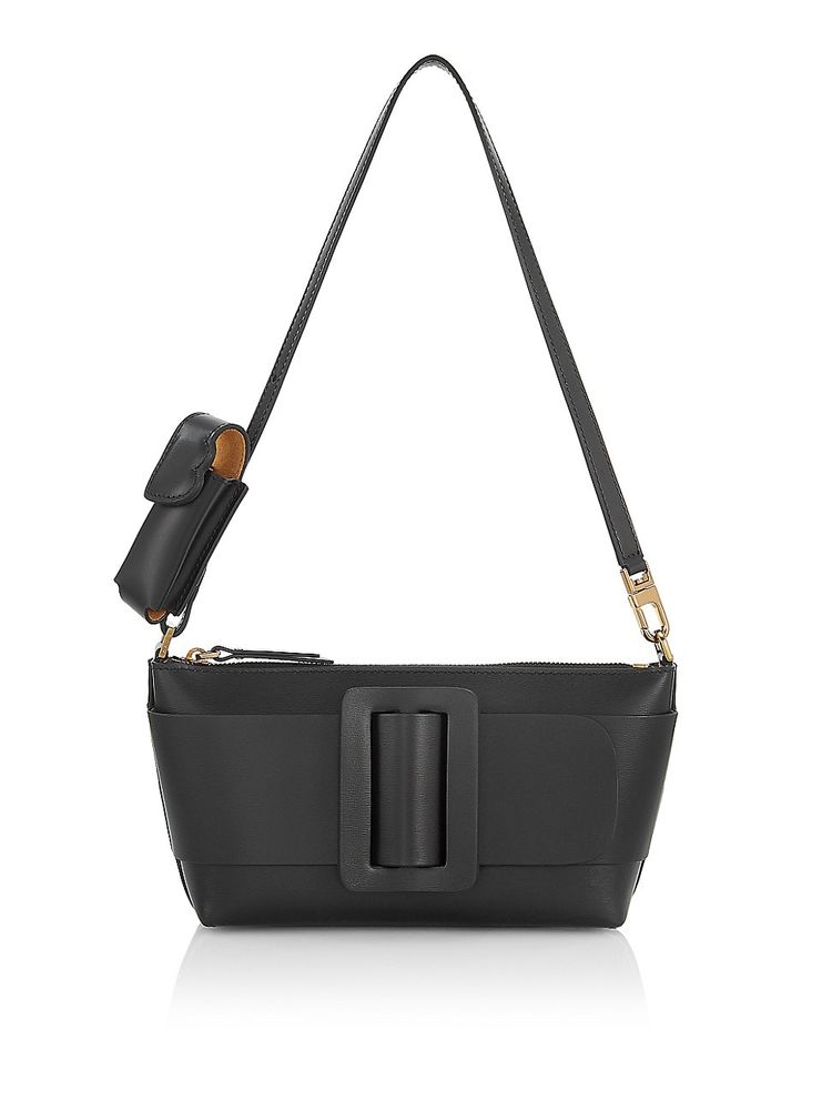 Boyy Buckle Leather Crossbody Bag