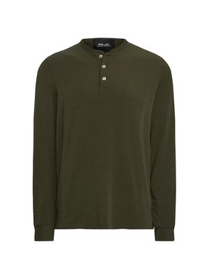 Men's Lounge Jersey Henley T-Shirt
