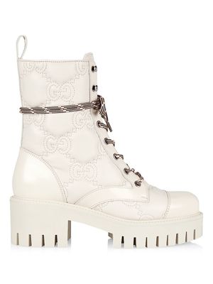 COACH Women's Ainsley Leather Combat Boots | The Summit