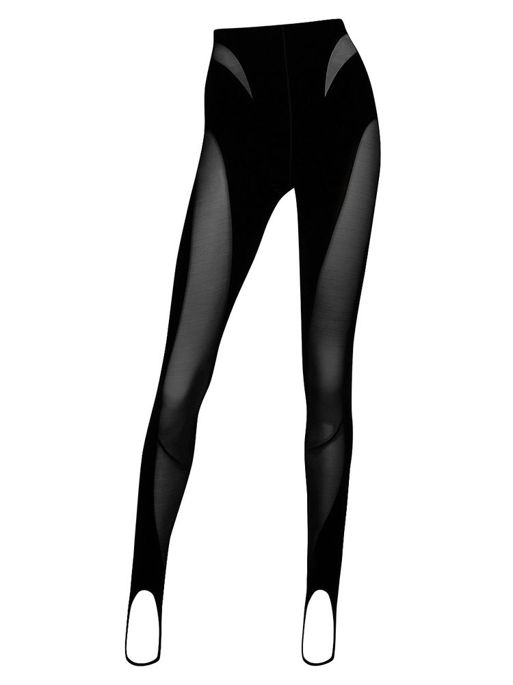 Wolford Women's Wolford x Mugler Flock Shaping Leggings - Black | The Summit