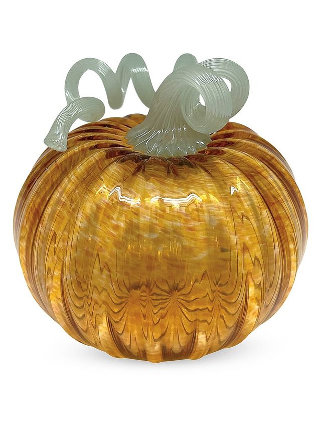 Handcrafted Pumpkin Lidded Recycled Glass Candles - Harvest Spice