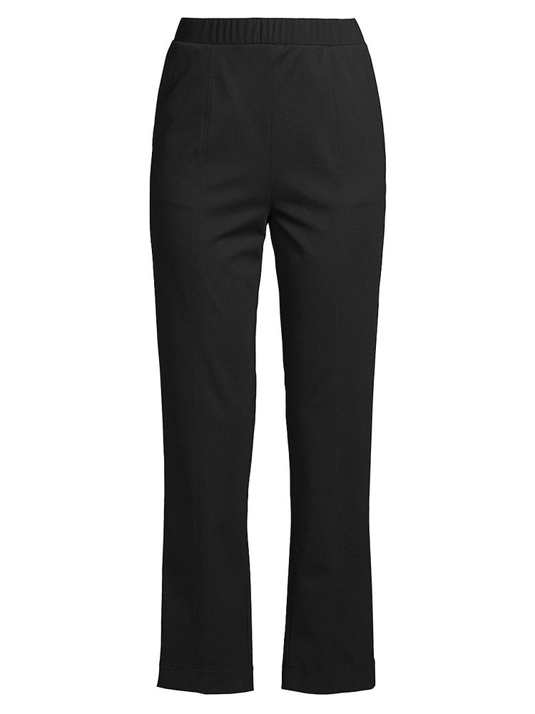 Misook Women's Ponte Straight-Leg Pants - Black | The Summit