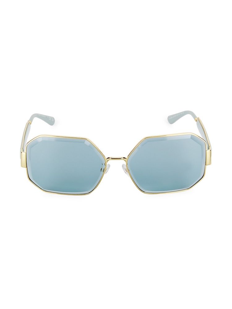 Tory Burch Women's 60MM Geometric Sunglasses - Azure | The Summit