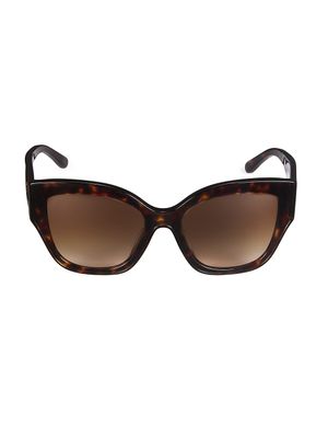 Women's 54MM Oversized Cat-Eye Sunglasses - Dark Tortoise