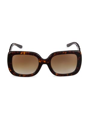 Women's 54MM Square Sunglasses - Dark Tortoise