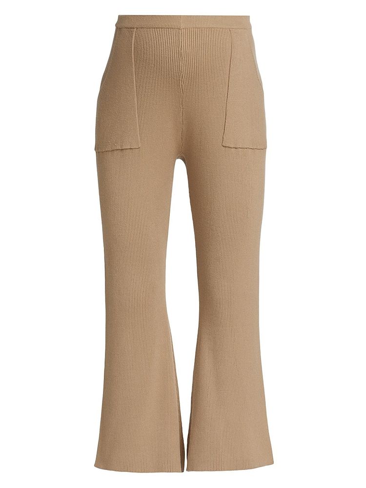 Emilia George Women's Chelsea Bootcut Pants - Dark Tan | The Summit