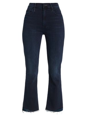 Women's The Insider Cropped Bootcut Fray Jeans - Night Tripper