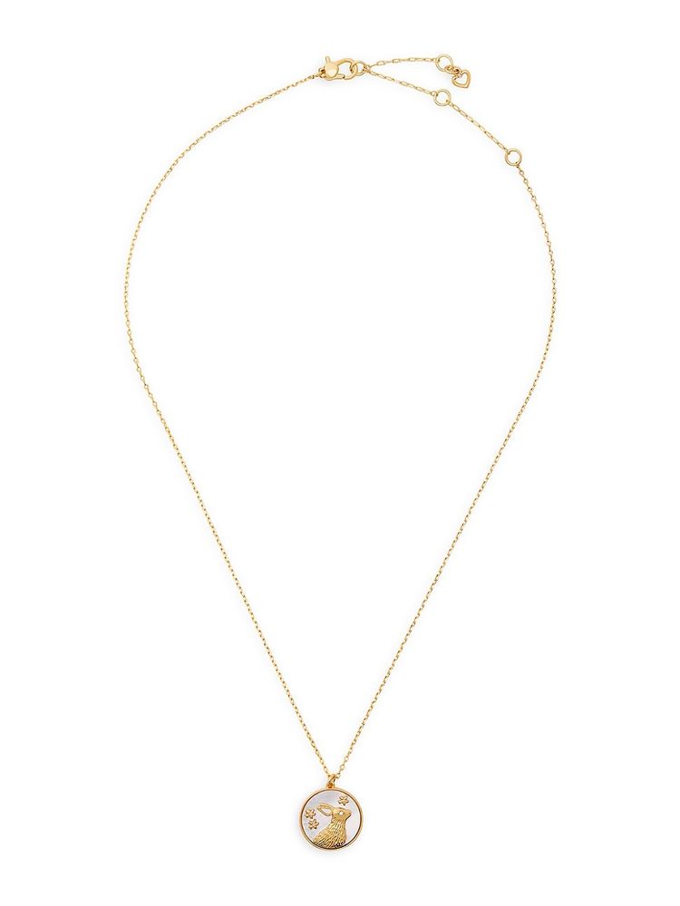 Kate spade new york Women's Year Of The Rabbit Goldtone Pendant Necklace -  Gold | The Summit