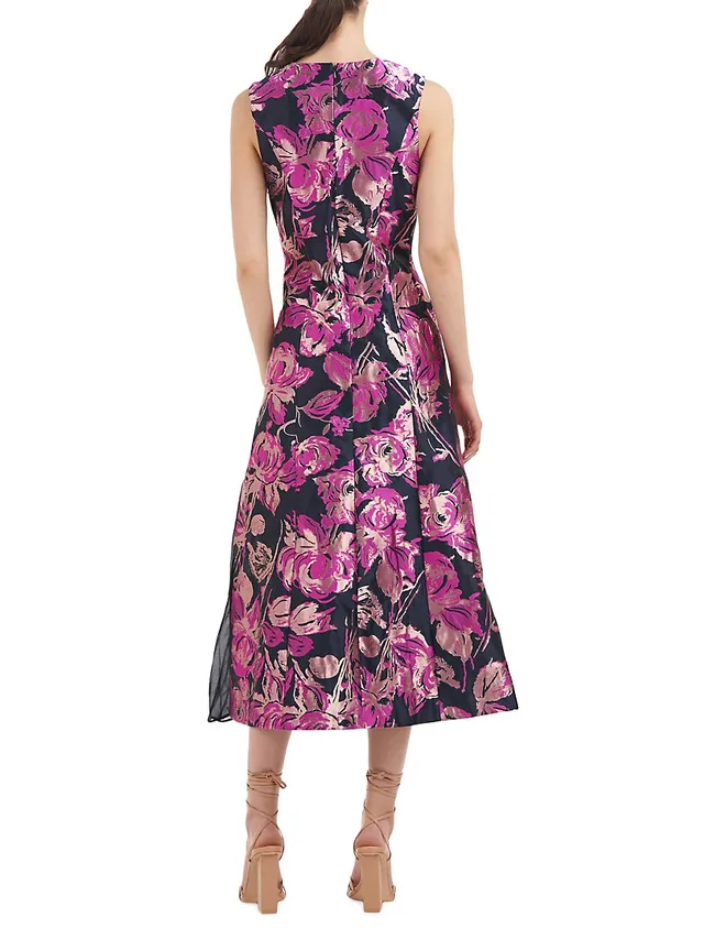 Shop kate spade new york Floral Bud Brocade Midi-Dress
