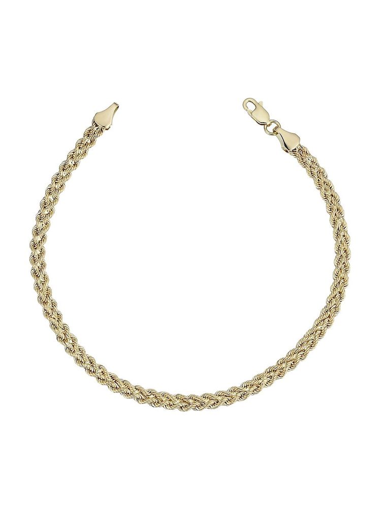 white gold rope bracelet womens