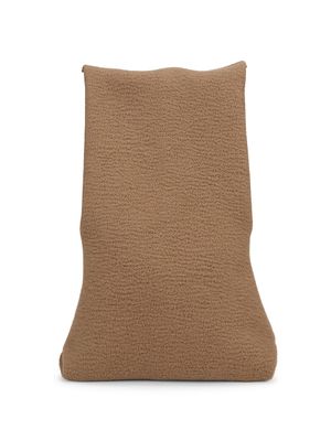 Women's Large Cashmere Glove Bag - Camel