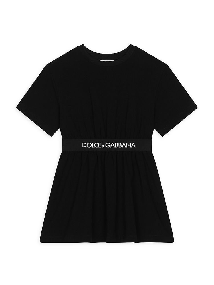 DOLCE & GABBANA Little Girl's & Logo T-Shirt Dress - Black | The Summit