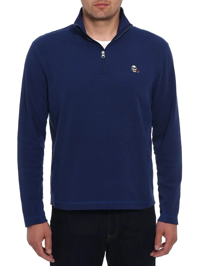 Polo Ralph Lauren Men's La Dodgers Quarter-Zip Pullover - Andover Heather - Size Small