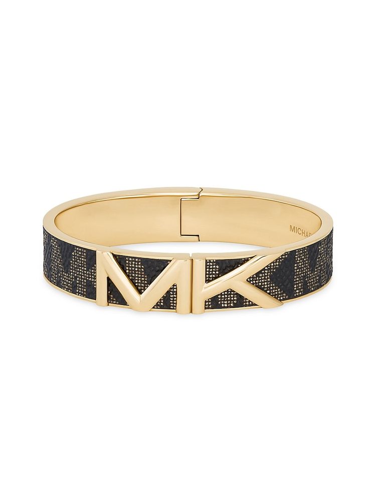 Michael Kors Women's Premium Goldtone Mott Bangle Bracelet | The Summit
