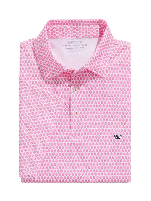 Vineyard Vines Fleur de leaf Short Sleeve Polo Shirt