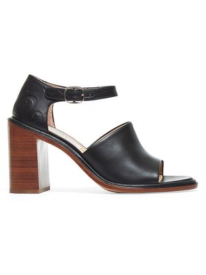 Women's Beau Leather Block-Heel Sandals