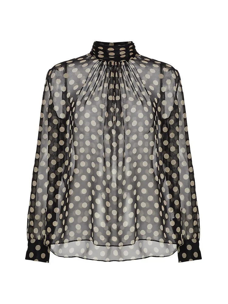 Nili Lotan Polka Dot Remi Blouse – TRISH