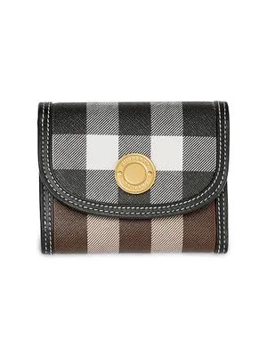 Burberry Lancaster Check Trifold Wallet