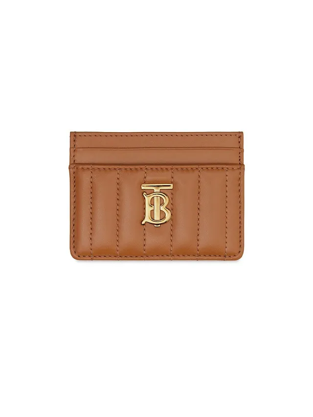 Brandon Blackwood Women's Bamboo Leather Card Case Black Gold