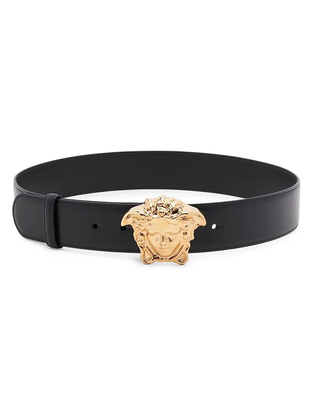 Gianni Versace Medusa Head Suede Belt