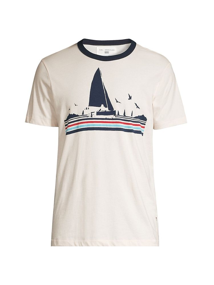 Sol Angeles Men's Sailboat T-Shirt - Ecru | The Summit