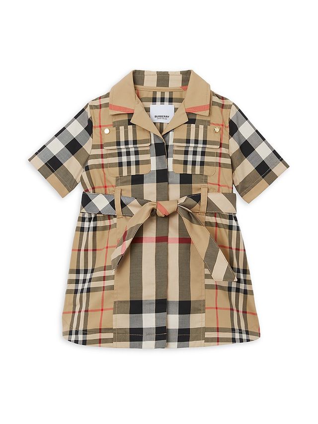 Burberry Baby Girl's & Little Check Print Shirt Dress - Archive Beige | The  Summit