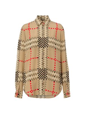 Burberry Women's Caragh Check Jacquard Cardigan - Archive Beige | The Summit