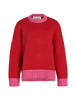 Women's Chambord Knit Sweater - Red
