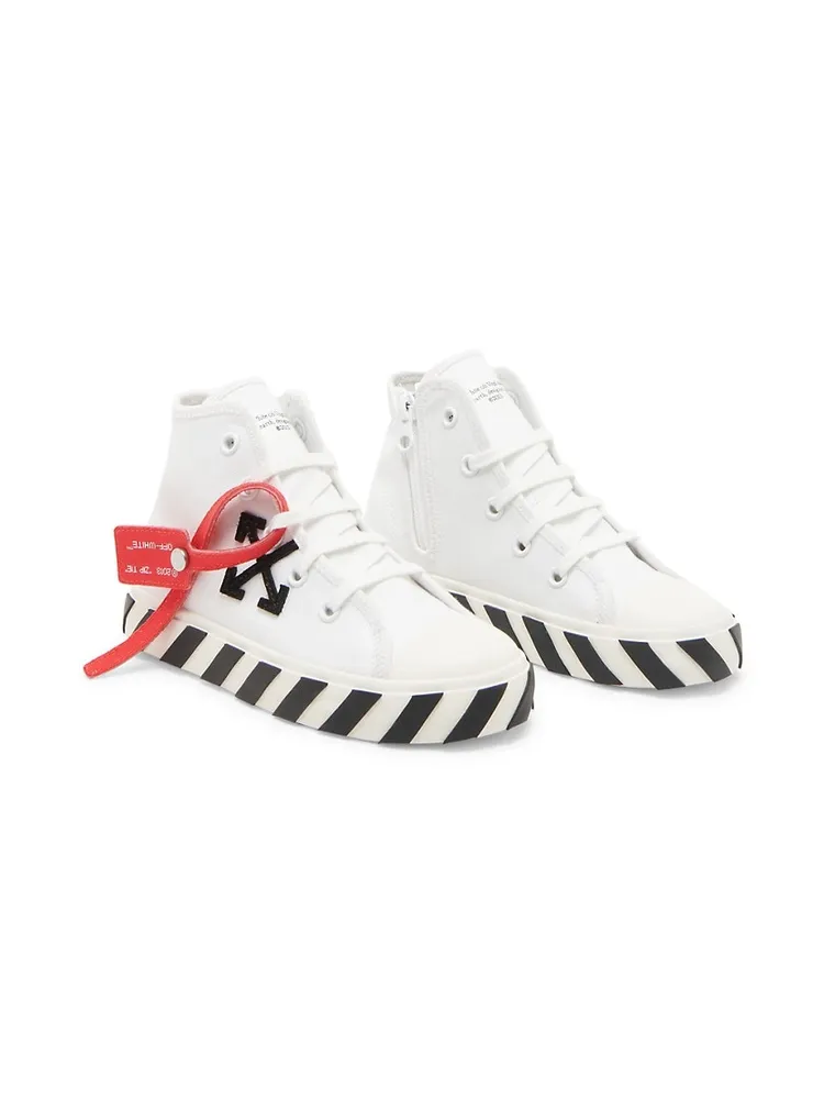 Off-White | Kids-girls Vulcanized Leather Strap Sneakers White 29