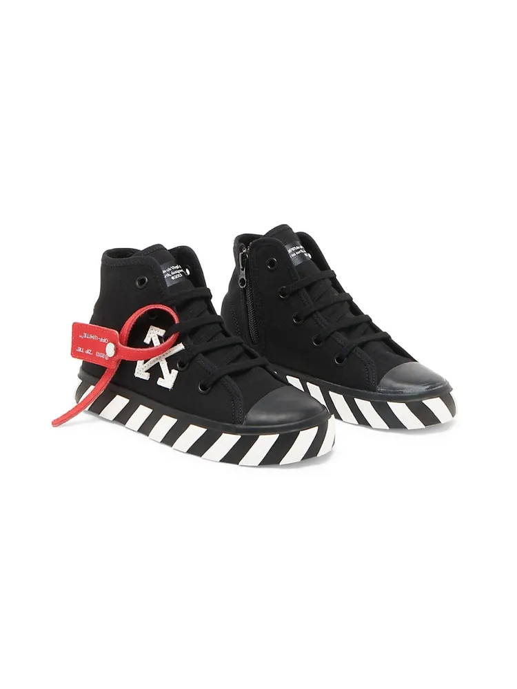 Off-White | Kids-girls Vulcanized Leather Strap Sneakers White 29