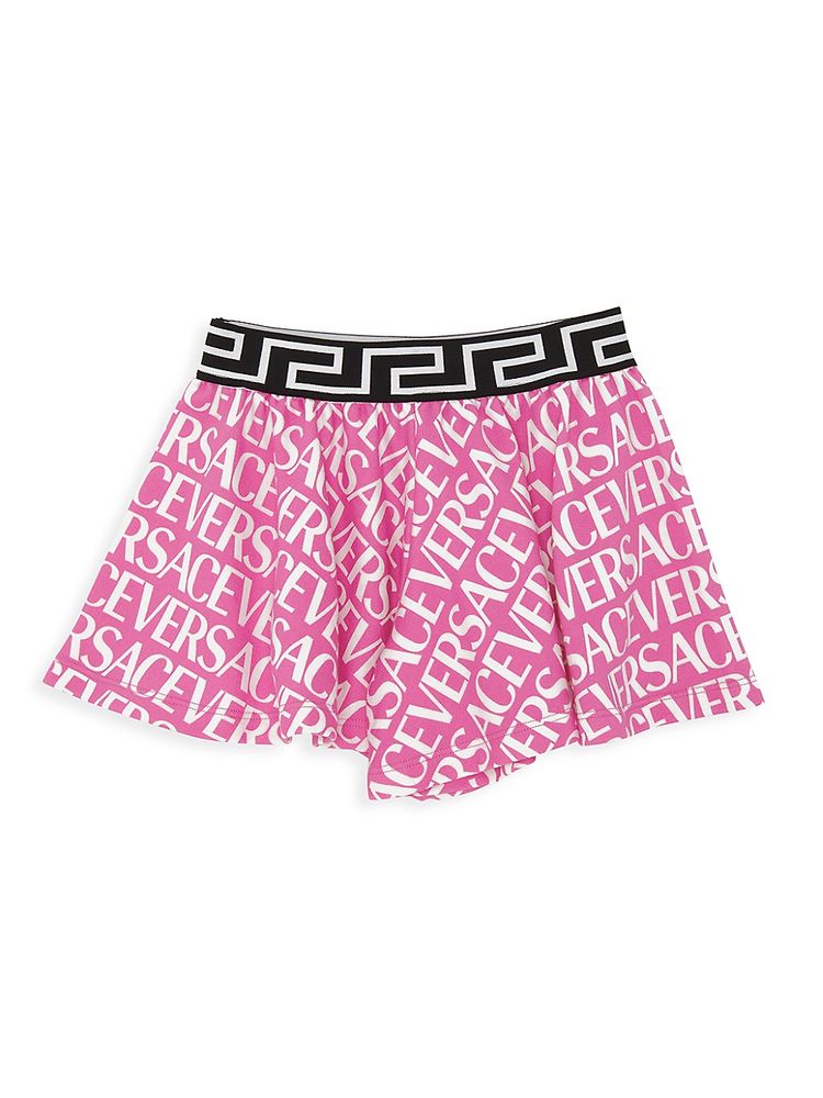 pink versace shorts
