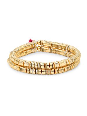Women's Lynx 18K-Gold-Plated Bracelet Set - Gold