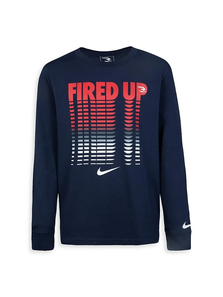 3BRAND by Russell Wilson Youth Fired Up T-Shirt - Navy